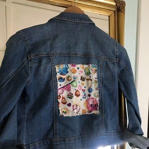 Stretch Denim Old Navy Jacket w/Shopkins Patch